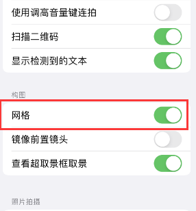 河南苹果手机维修网点分享iPhone如何开启九宫格构图功能