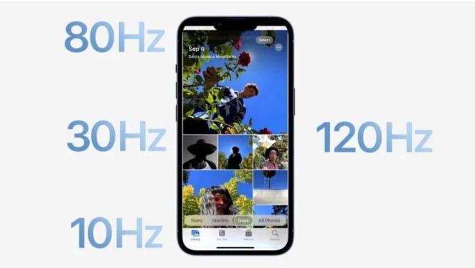 河南苹果14维修分享iPhone 14有高刷吗 